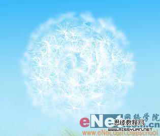 Photoshop制作逼真的風(fēng)中蒲公英