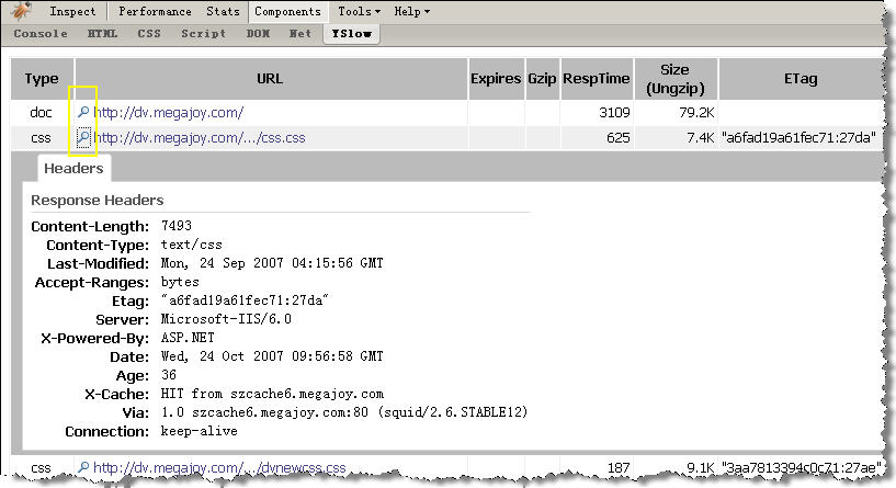 firefox,firebug,yslow