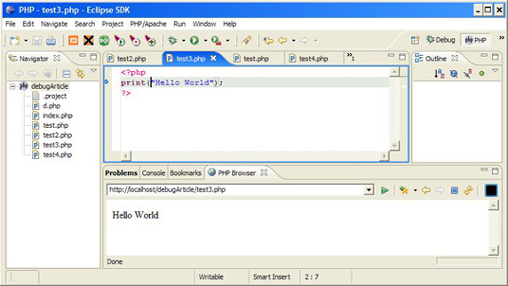 在 PHPEclipse 中預(yù)覽 PHP 腳本